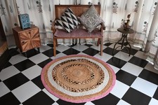 Tappeto di iuta Rugmoda rosa