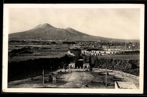 Pompei veduta generale - pompei,,