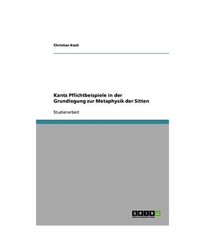 Kants pflichtbeispiele der - pflichtbeispiele,