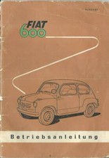 FIAT 600 CABRIO 1967 Manuale