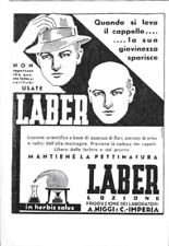 Laber previene la caduta dei capelli. A. Niggi Imperia- Advertising 1941