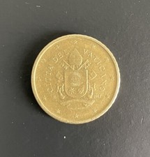 MONETA 50 CENTESIMI CITTÀ DEL VATICANO 2017 - Rara, Stemma Stato