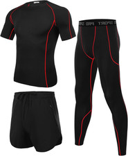 Tuta Fitness 3 Pezzi Da Uomo