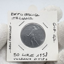 ITALIA REPUBBLICA 50 Lire 1958