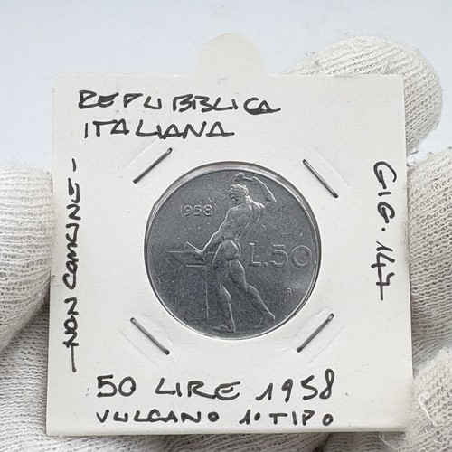 Italia repubblica lire - 50, 1958