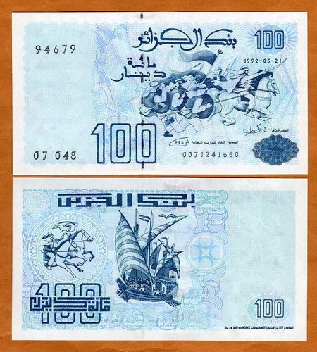Algeria 100 dinari 1992 - algeria,,