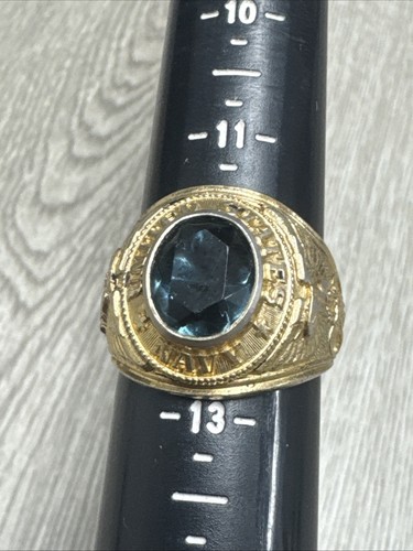 Anello vintage navy pietra - anello,