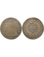 France 5 Francs Argent, Union