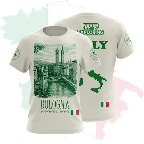 Maglietta bologna italia - maglietta,