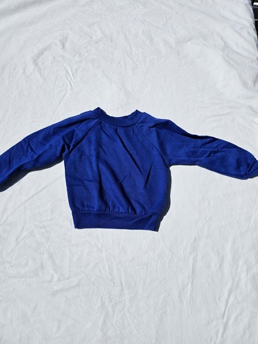 Felpa girocollo vintage blu
