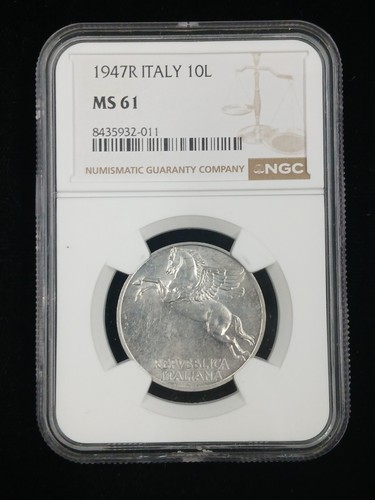Italy 1947 lire ngc - 1947, 10
