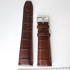 Cinturino originale Baume & Mercier in pelle di vitello marrone - Ansa: 22mm