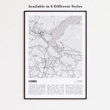 Stampa Mappa Città Como