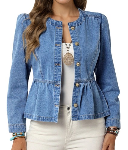 Giacca jeans donna con - giacca,
