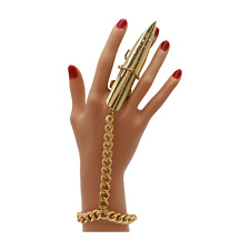 Donna Oro Metallo Mano Catena