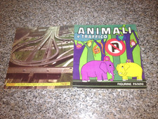 ALBUM ANIMALI E TRAFFICO PANINI 1973 COMPLETO ORIGINALE BELLO NUOVO DA EDICOLA