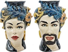 TESTE DI MORO FELCE H30 CERAMICA CALTAGIRONE