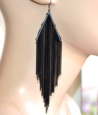 Orecchini donna neri multi