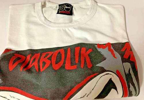 Diabolik maglia bianca con - diabolik,