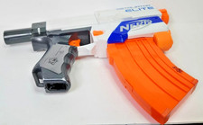 Nerf N-strike Elite Retaliator Blaster bianco con clip rivista banana 10 colpi