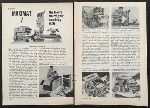 Maximat 1968 rapporto di - maximat,