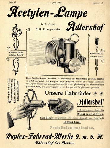 Lampada acetilene - d.r.g.m.,