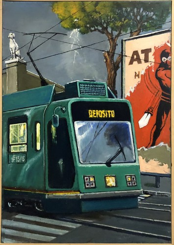 Sergio ceccotti scena urbana - -,