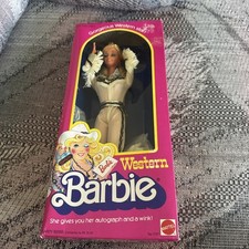 Bambola barbie western - western, mattel.