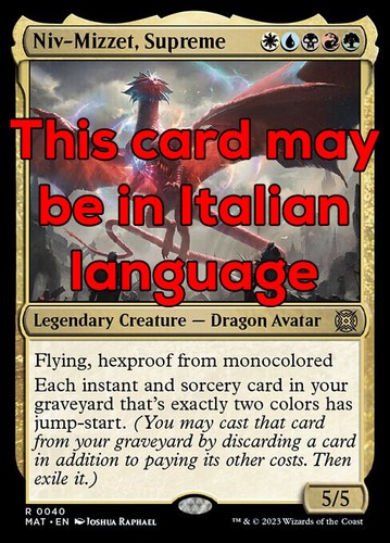 Mtg niv mizzet - mtg, supreme