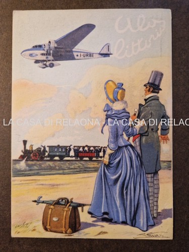 Cartolina aeronautica ala - aeronautica,