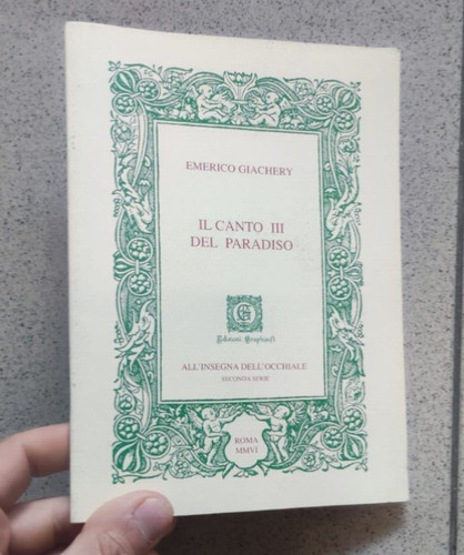 Giachery canto iii del - il,