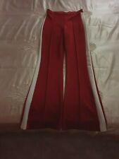 H&M Pantalone Lungo Vita Alta fondo ampio flare con Bande Bianche Laterali 44 IT