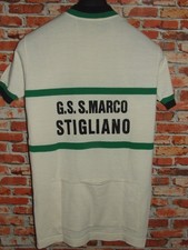 EROICA MAGLIA SHIRT MAILLOT BICI CICLISMO VINTAGE 70'S STIGLIANO 50% LANA