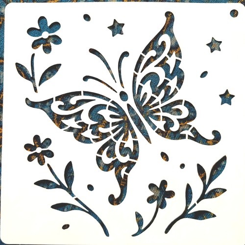 Stencil farfalla fiori per - fiori,