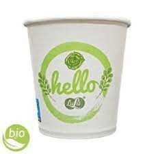 500 BICCHIERI DI CARTA CARTONCINO ASPORTO ACQUA ML 200 BIODEGRADABILE ECO GREEN