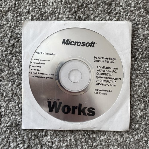 Microsoft works cd rom - microsoft,