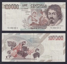 Banconota Italia 100000 lire
