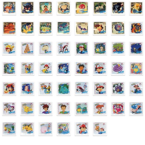 Pokemon 1999 stickers - stickers, series