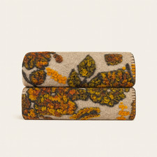 Plaid di Lana Cotta Floreale