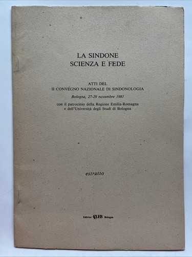 Sindone scienza fede - la, e