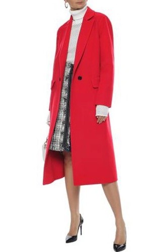 Cappotto rosso misto - lana, e