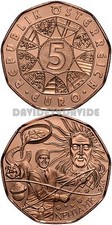 MONETE EURO AUSTRIA 2014 _ 5 EURO COMMEMORATIVO _ CAPODANNO _ DEA DELLA FORTUNA