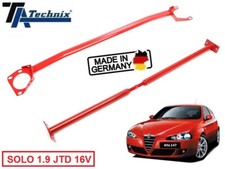 Coppia 2 Barre Duomi Alfa 147 dal 2004-2010 SOLO 1.9 JTDM 16V in Acciaio Rosso