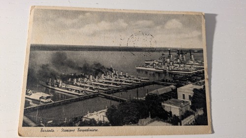 Cartolina taranto stazione - taranto,