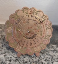 CALENDARIO ANNI 60 IN METALLO OTTIME CONDIZIONI  20anni 1966-1985