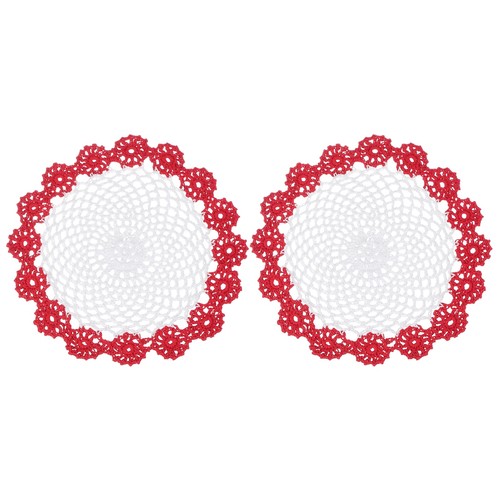 2pcs crochet handmade doilies - crochet,