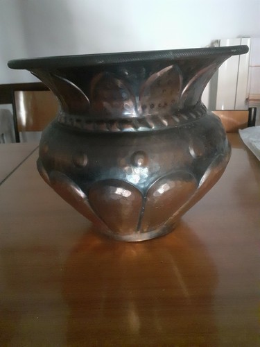 Vaso rame lavorato mano - rame,