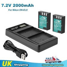 2x Batteria 2.0Ah EN-EL9