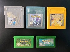Lotto Giochi Pokemon Vintage! Giallo, Argento, Cristallo, Verde Foglia, Smeraldo