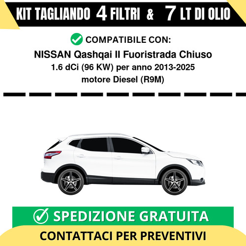 Tagliando per nissan qashqai - tagliando,